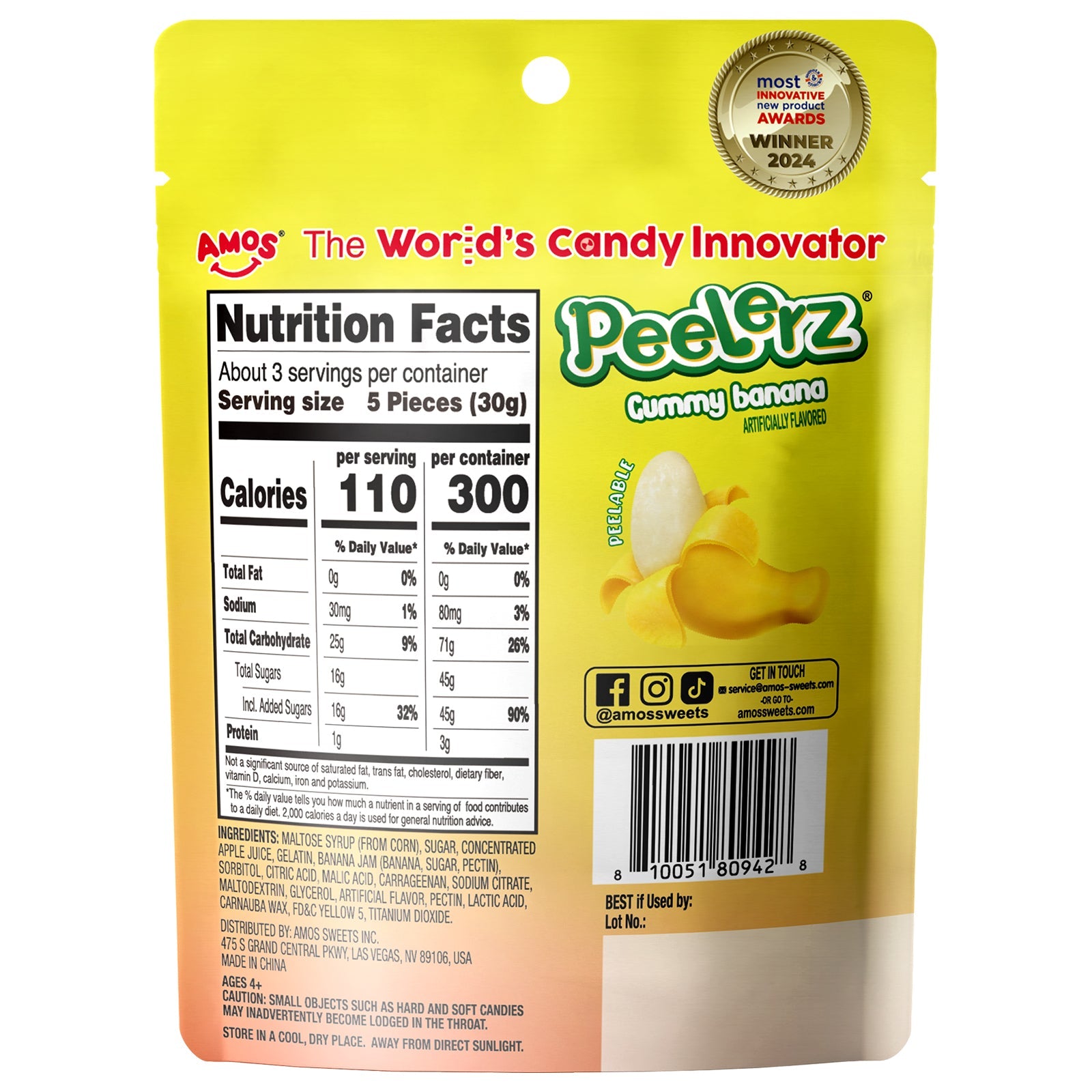 Peelable Gummy Banana Flavor