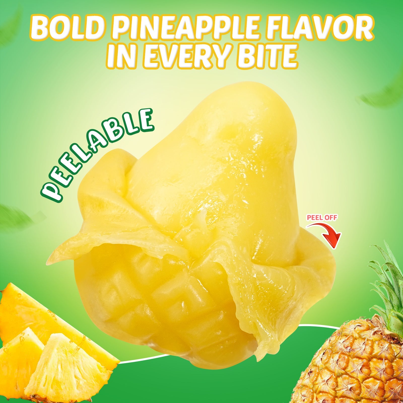 Peelable Gummy Pineapple Flavor